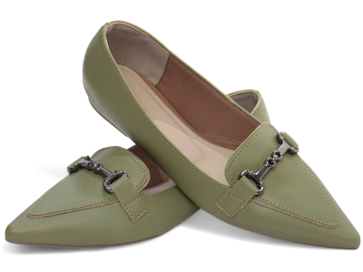  - Sapatilha Mocassim Bico Fino Alongado