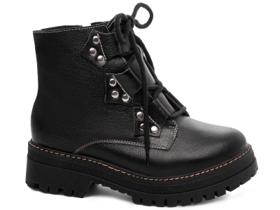  - Bota Coturno Sola Tratorada Couro