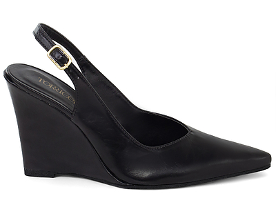  - Scarpin Slingback Anabela Corte V