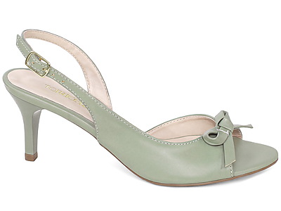  - Sandália Slingback com Laço