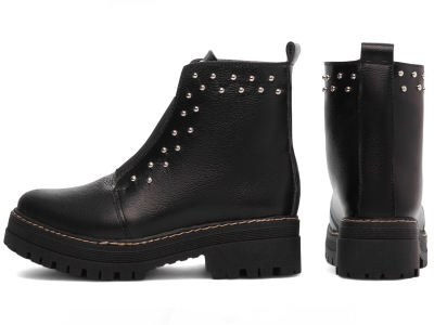  - Bota Coturno Sola Tratorada Couro