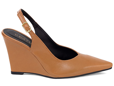  - Scarpin Slingback Anabela Corte V