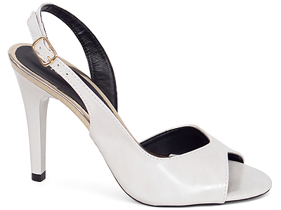  - Sandália Peep Toe Slingback