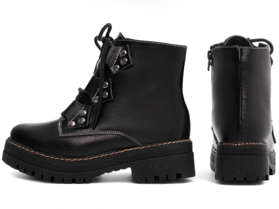  - Bota Coturno Sola Tratorada Couro