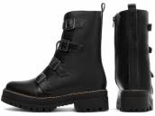  - Bota Coturno Sola Tratorada Couro
