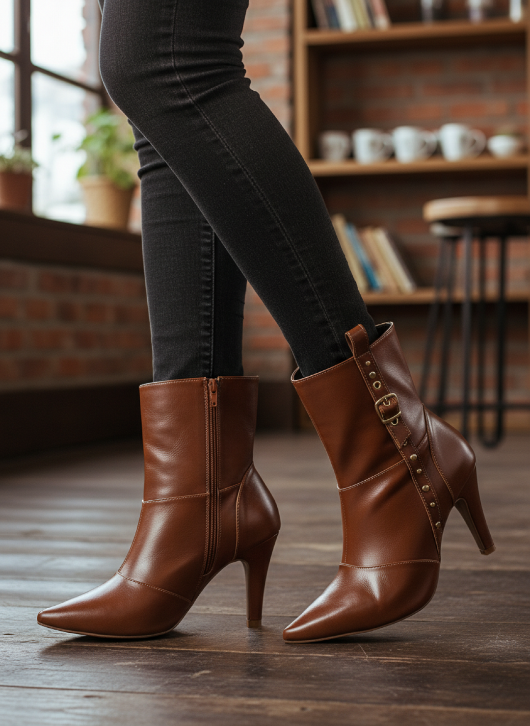 Bota Bico Fino Feminina