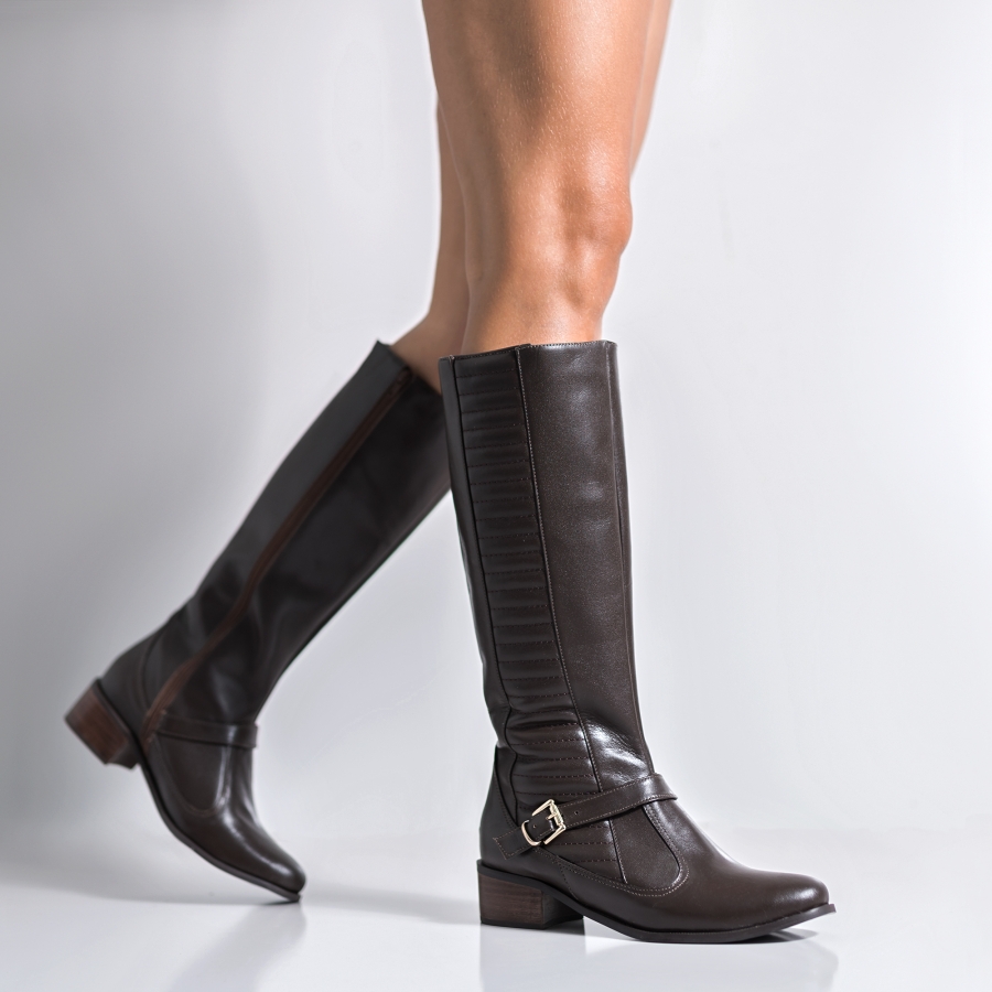 bota montaria couro