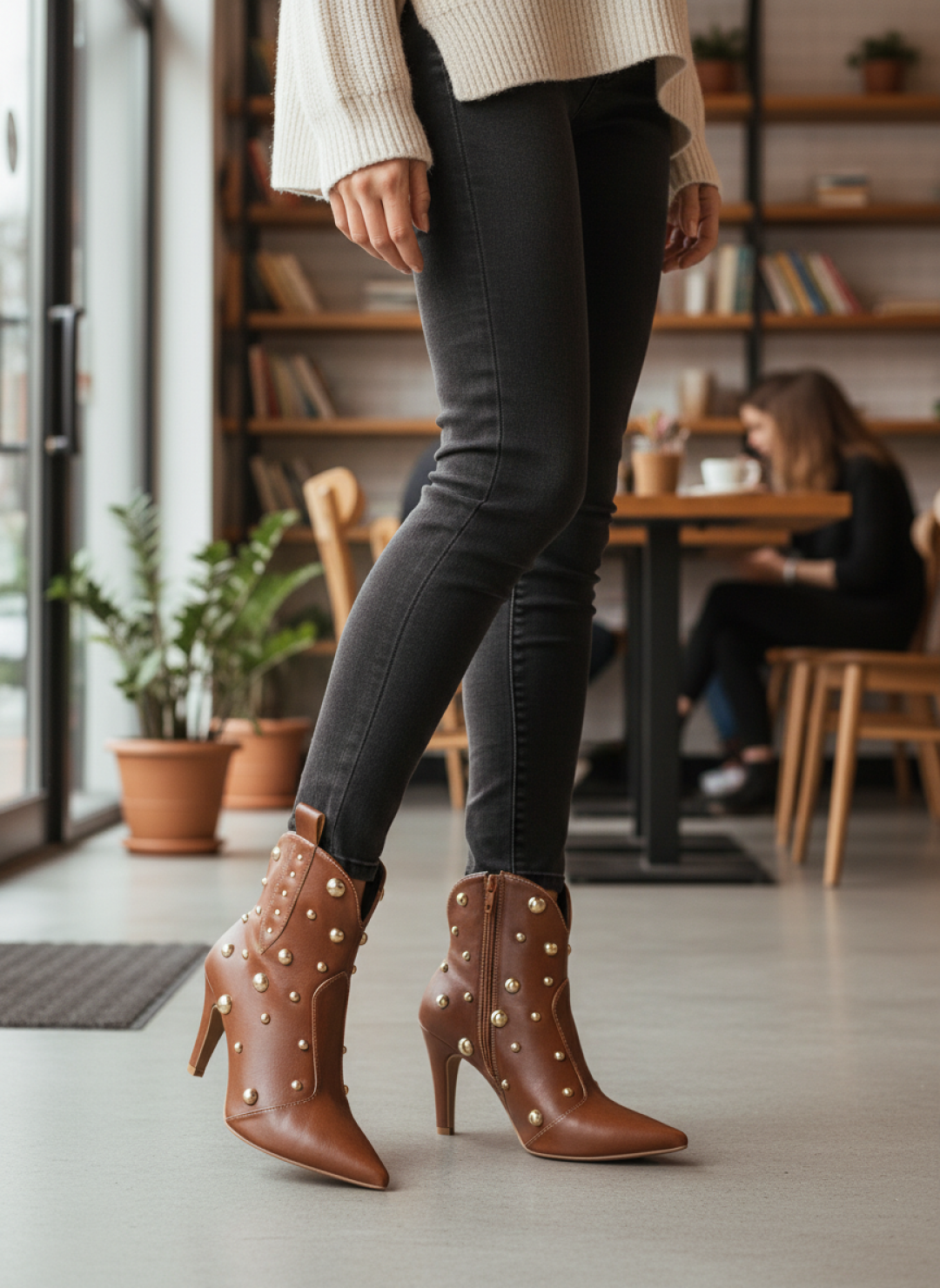 Bota Bico Fino Feminina