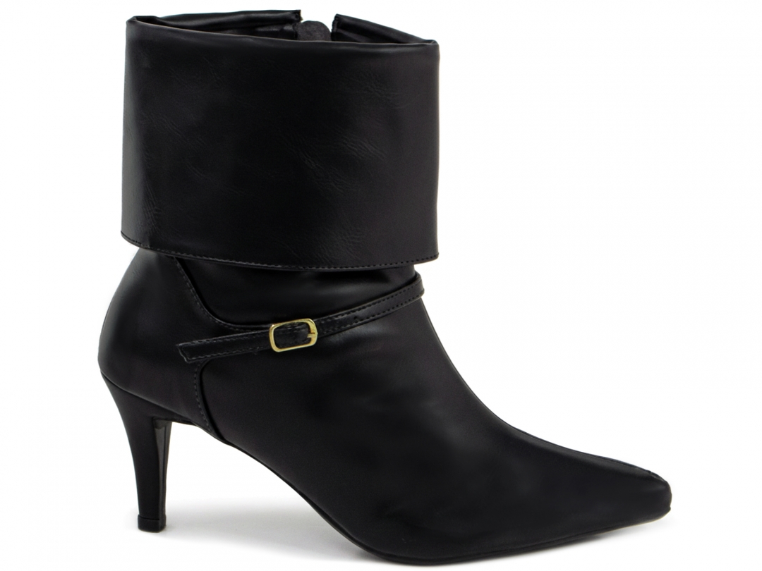Bota Ankle Boot Capa Cano Curto
