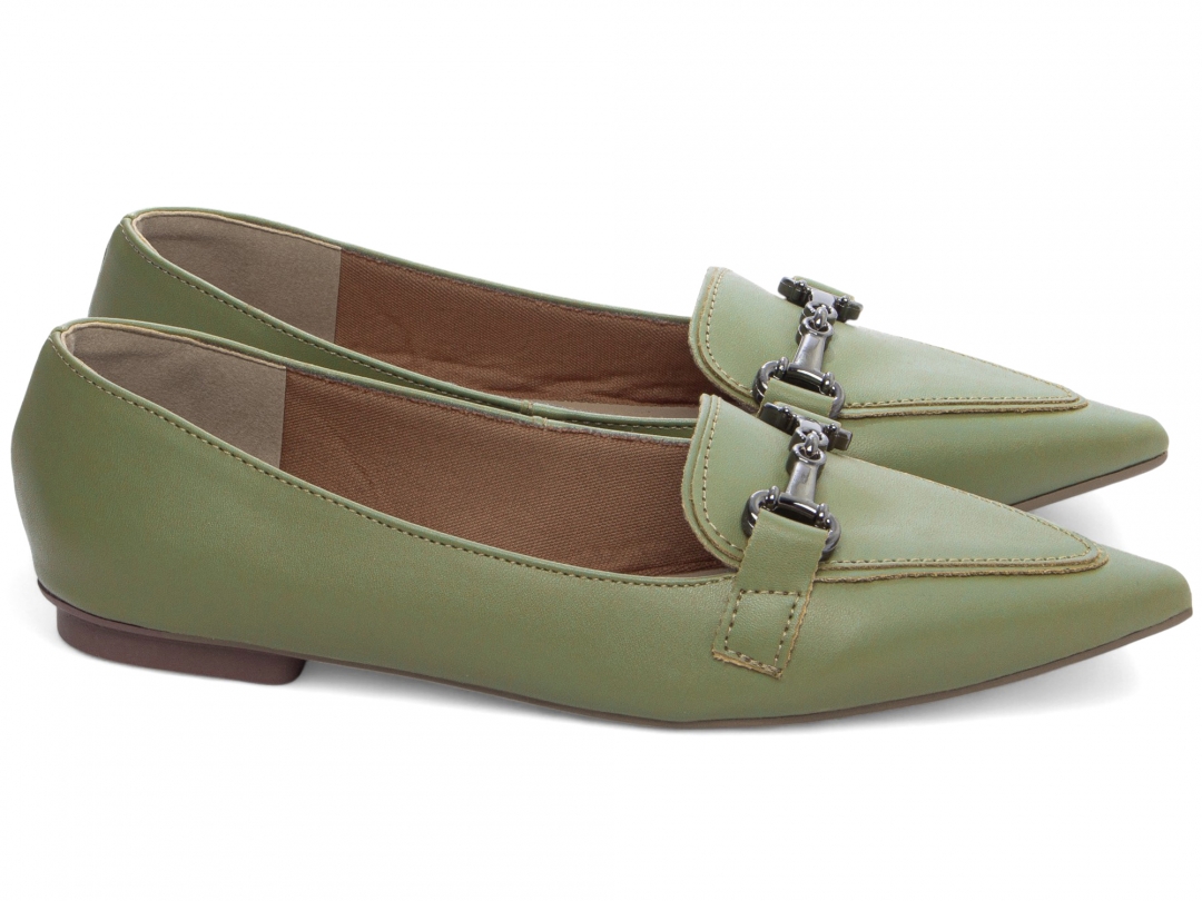 Sapatilha Mocassim Bico Fino Alongado