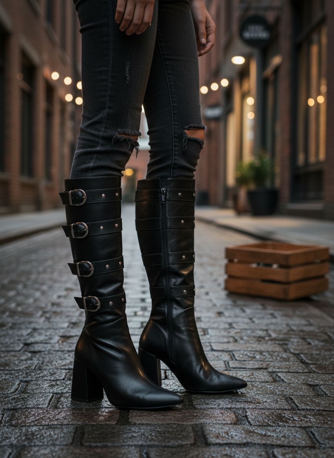 Bota Bico Fino Feminina