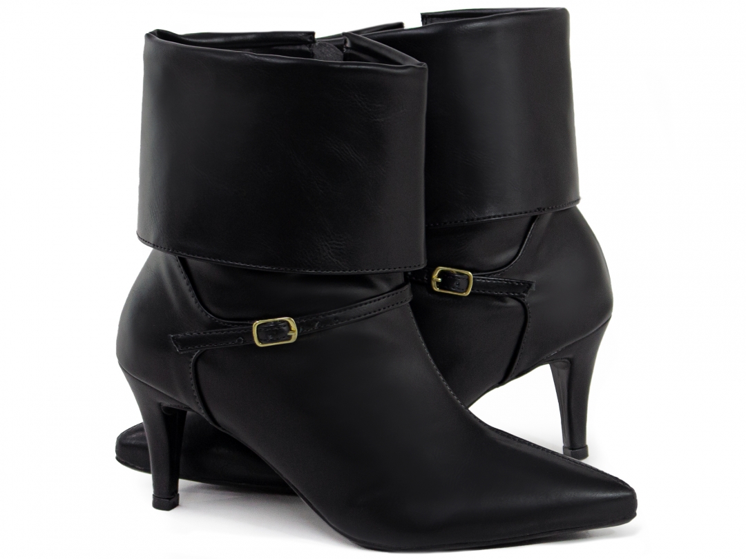 Bota Ankle Boot Capa Cano Curto