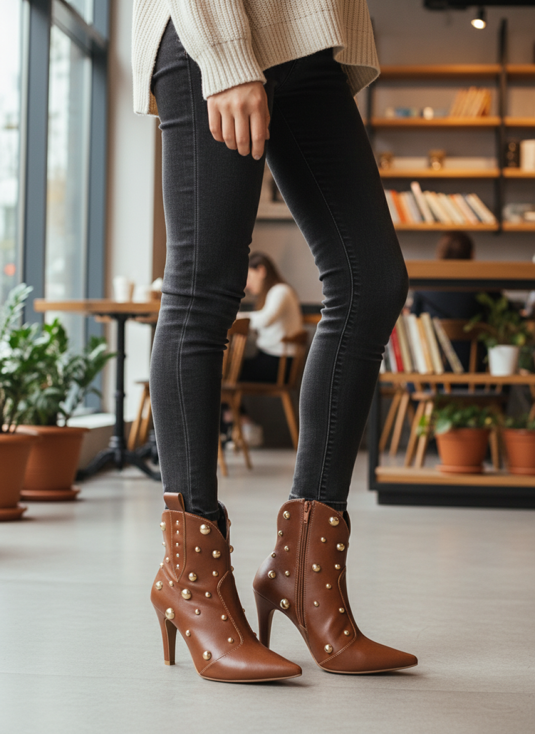 Bota Bico Fino Feminina