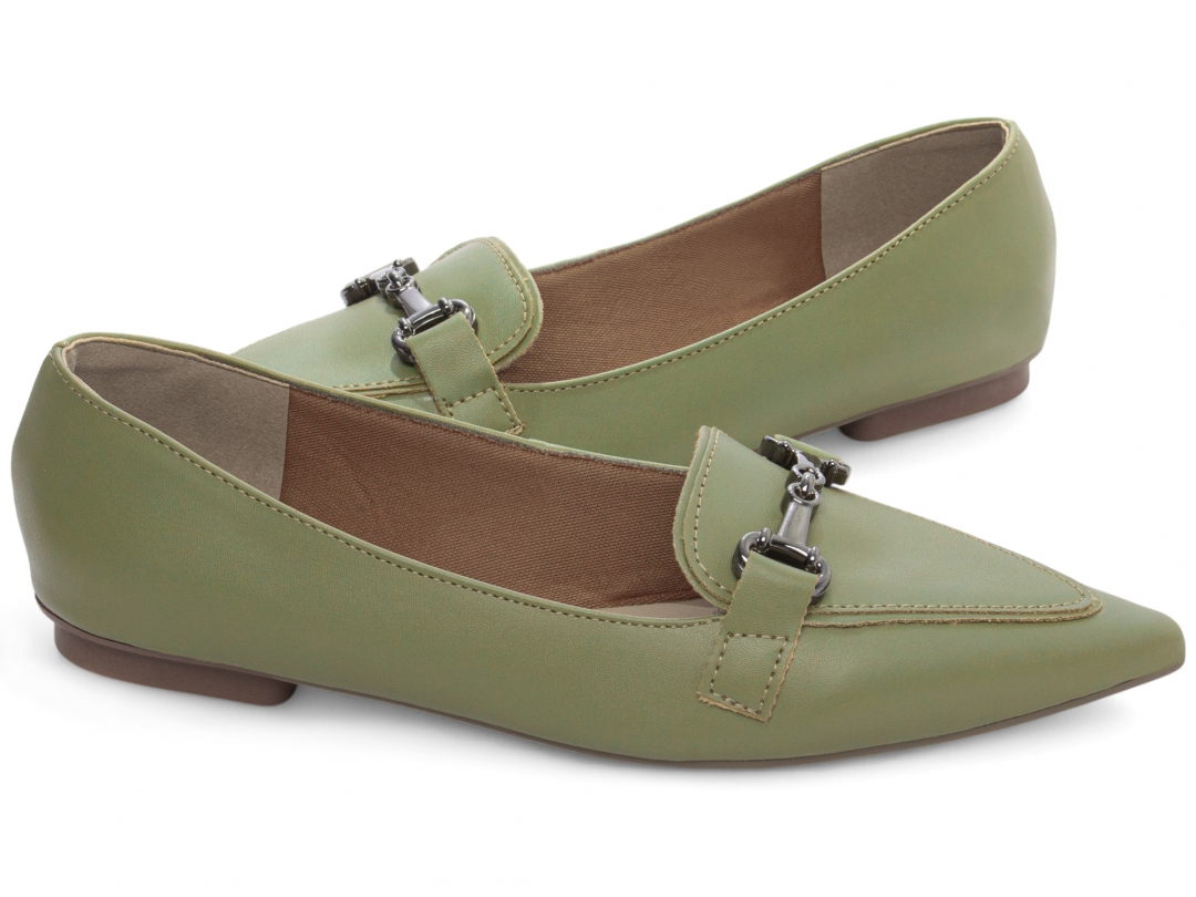 Sapatilha Mocassim Bico Fino Alongado